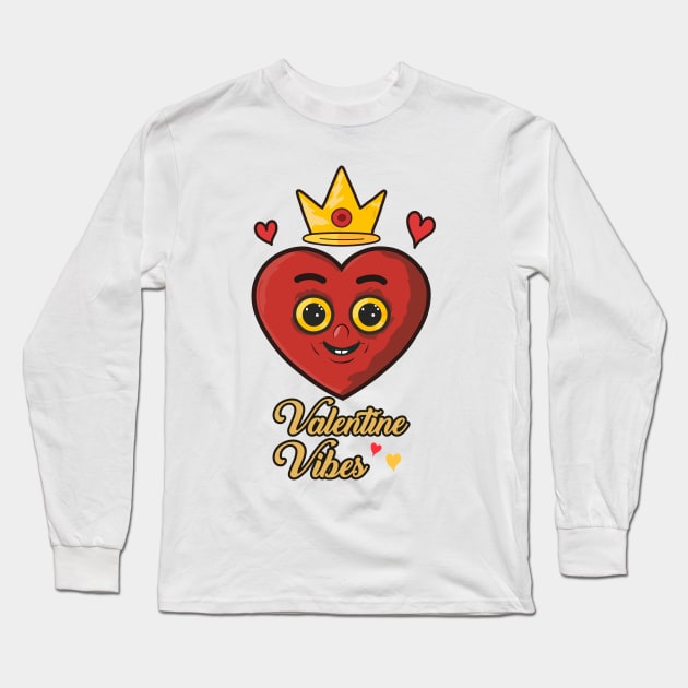 Groovy Valentine Vibes Valentines Day Long Sleeve T-Shirt by jexershirts